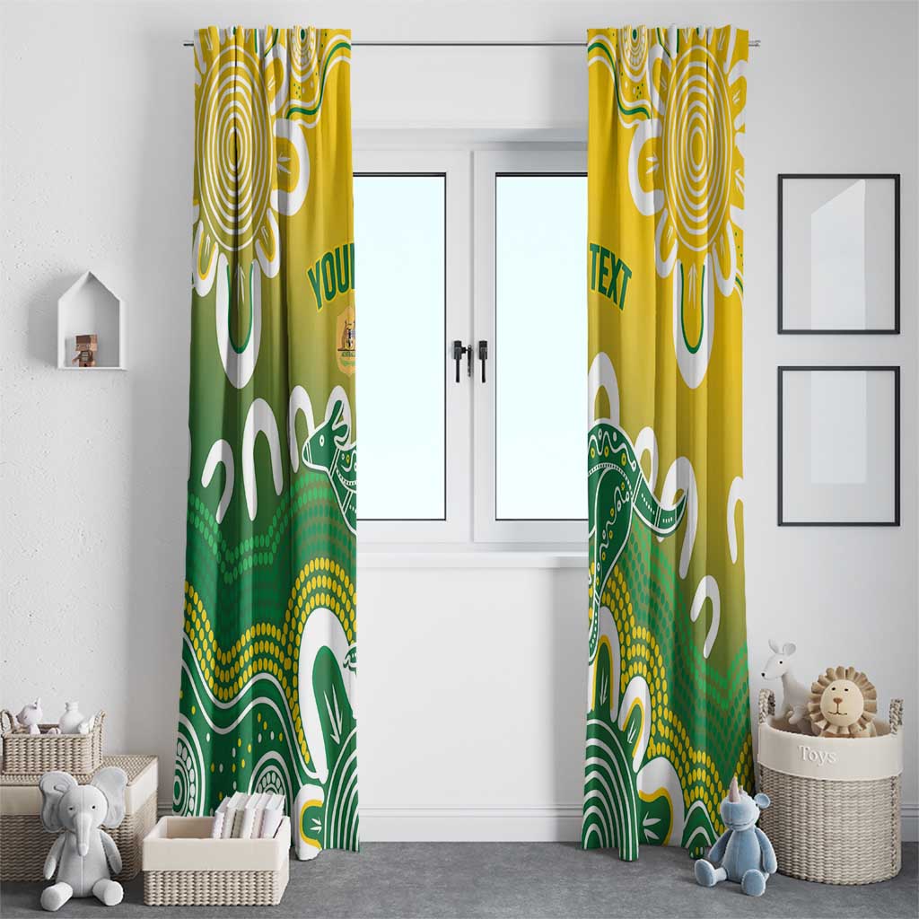 Custom Australia Socceroos Football Window Curtain Come On Aussie