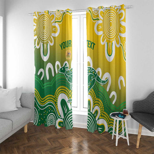 Custom Australia Socceroos Football Window Curtain Come On Aussie