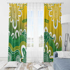 Custom Australia Socceroos Football Window Curtain Come On Aussie
