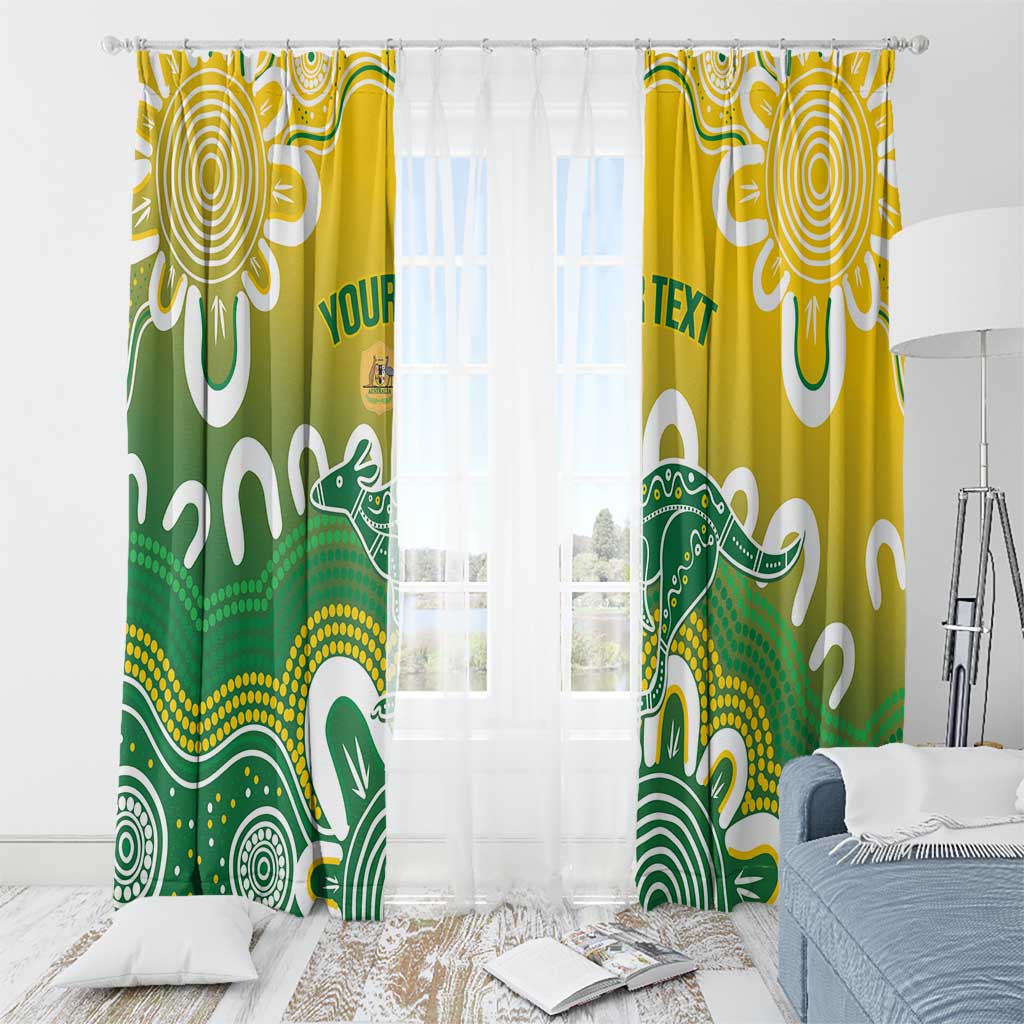 Custom Australia Socceroos Football Window Curtain Come On Aussie