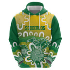 Custom Australia Socceroos Football Zip Hoodie Come On Aussie