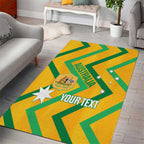 Custom Australia Socceroos Football Area Rug 2025 Sporty Version