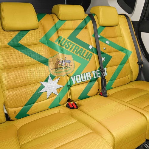 Custom Australia Socceroos Football Back Car Seat Cover 2025 Sporty Version