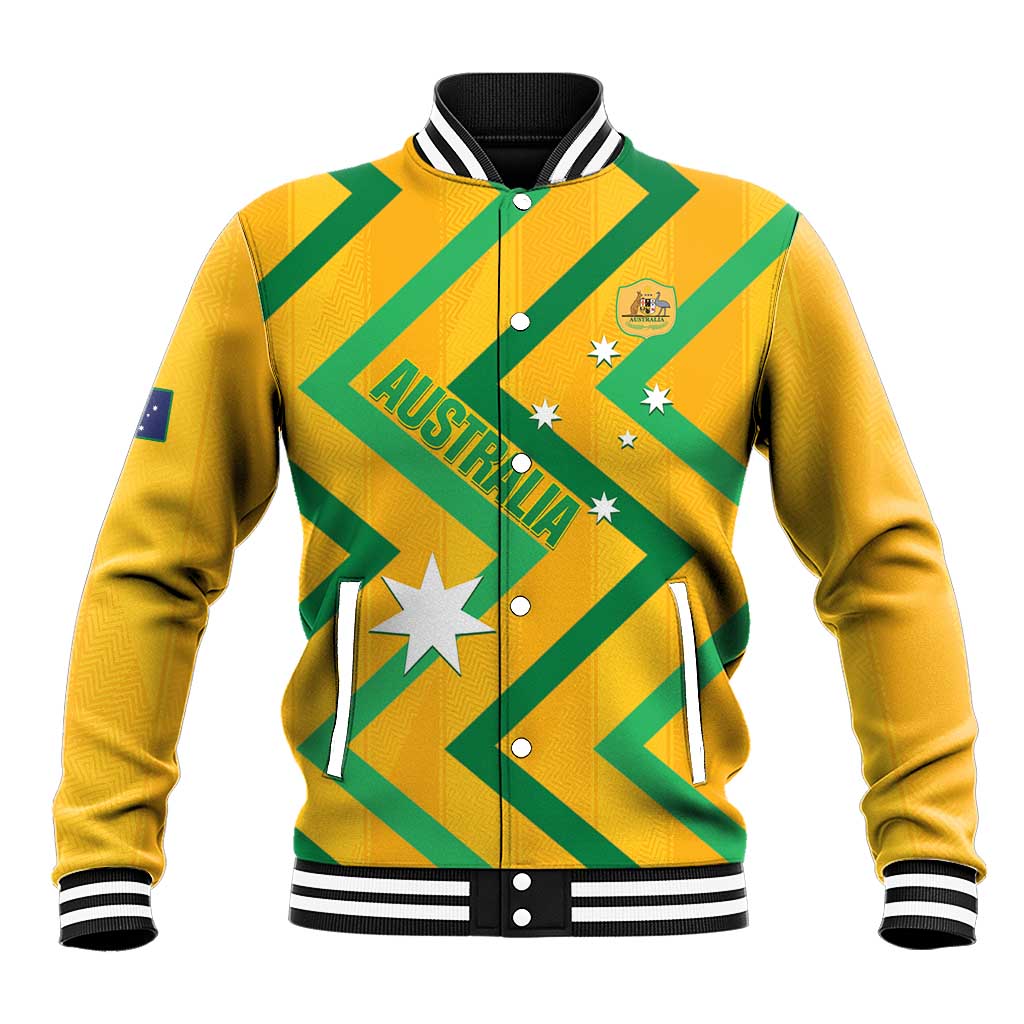 Custom Australia Socceroos Football Baseball Jacket 2025 Sporty Version