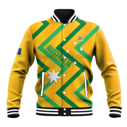 Custom Australia Socceroos Football Baseball Jacket 2025 Sporty Version