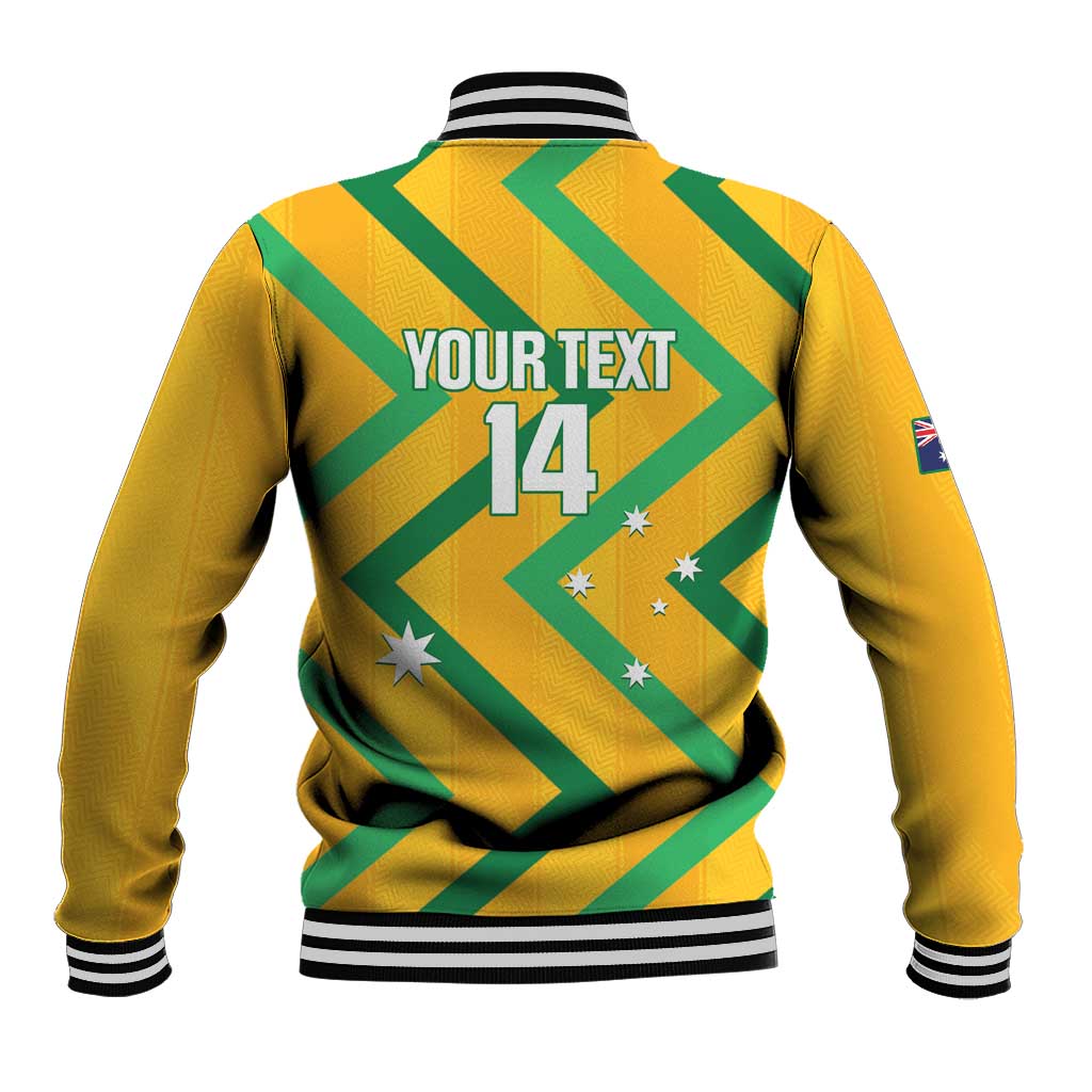 Custom Australia Socceroos Football Baseball Jacket 2025 Sporty Version