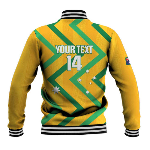 Custom Australia Socceroos Football Baseball Jacket 2025 Sporty Version
