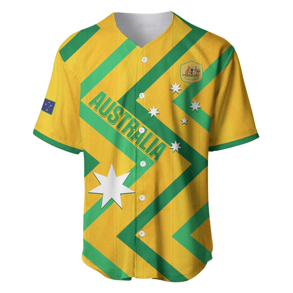 Custom Australia Socceroos Football Baseball Jersey 2025 Sporty Version