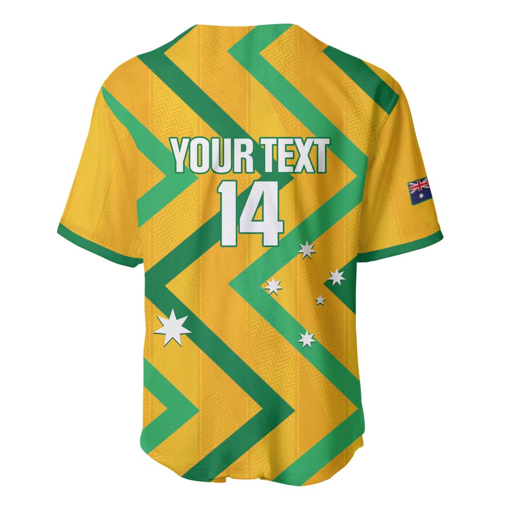Custom Australia Socceroos Football Baseball Jersey 2025 Sporty Version