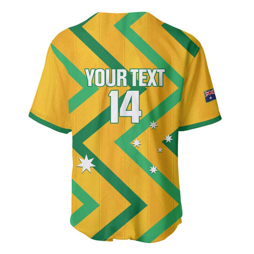 Custom Australia Socceroos Football Baseball Jersey 2025 Sporty Version