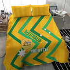 Custom Australia Socceroos Football Bedding Set 2025 Sporty Version
