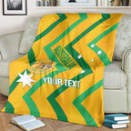 Custom Australia Socceroos Football Blanket 2025 Sporty Version