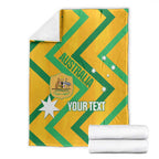 Custom Australia Socceroos Football Blanket 2025 Sporty Version