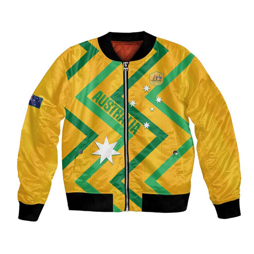 Custom Australia Socceroos Football Bomber Jacket 2025 Sporty Version