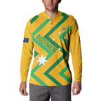 Custom Australia Socceroos Football Button Sweatshirt 2025 Sporty Version