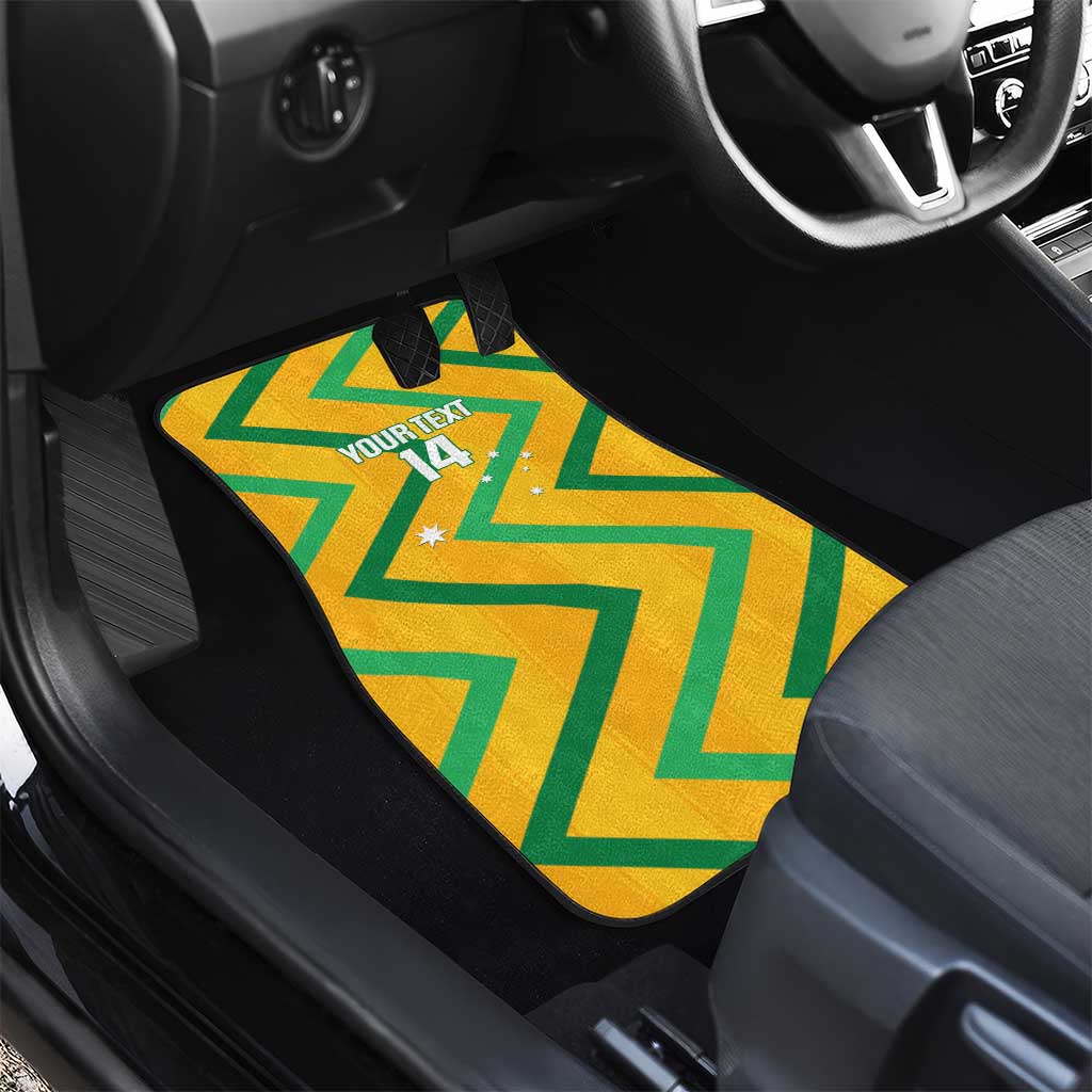 Custom Australia Socceroos Football Car Mats 2025 Sporty Version