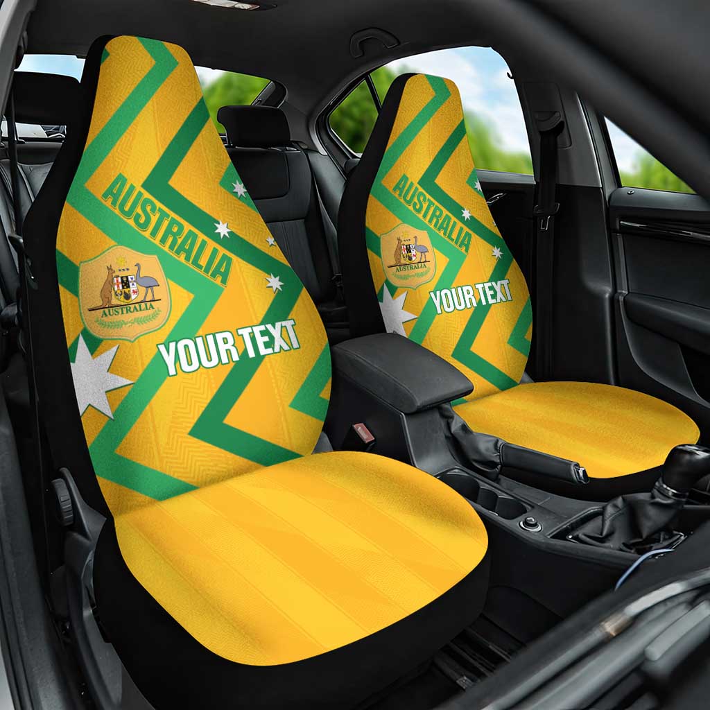 Custom Australia Socceroos Football Car Seat Cover 2025 Sporty Version