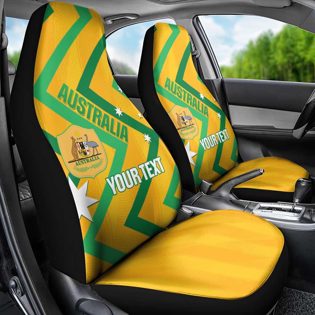 Custom Australia Socceroos Football Car Seat Cover 2025 Sporty Version
