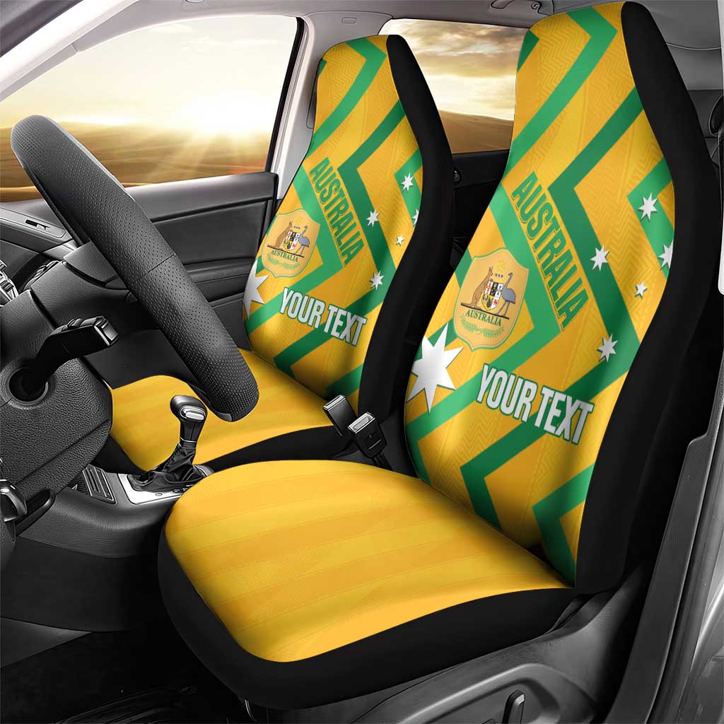 Custom Australia Socceroos Football Car Seat Cover 2025 Sporty Version