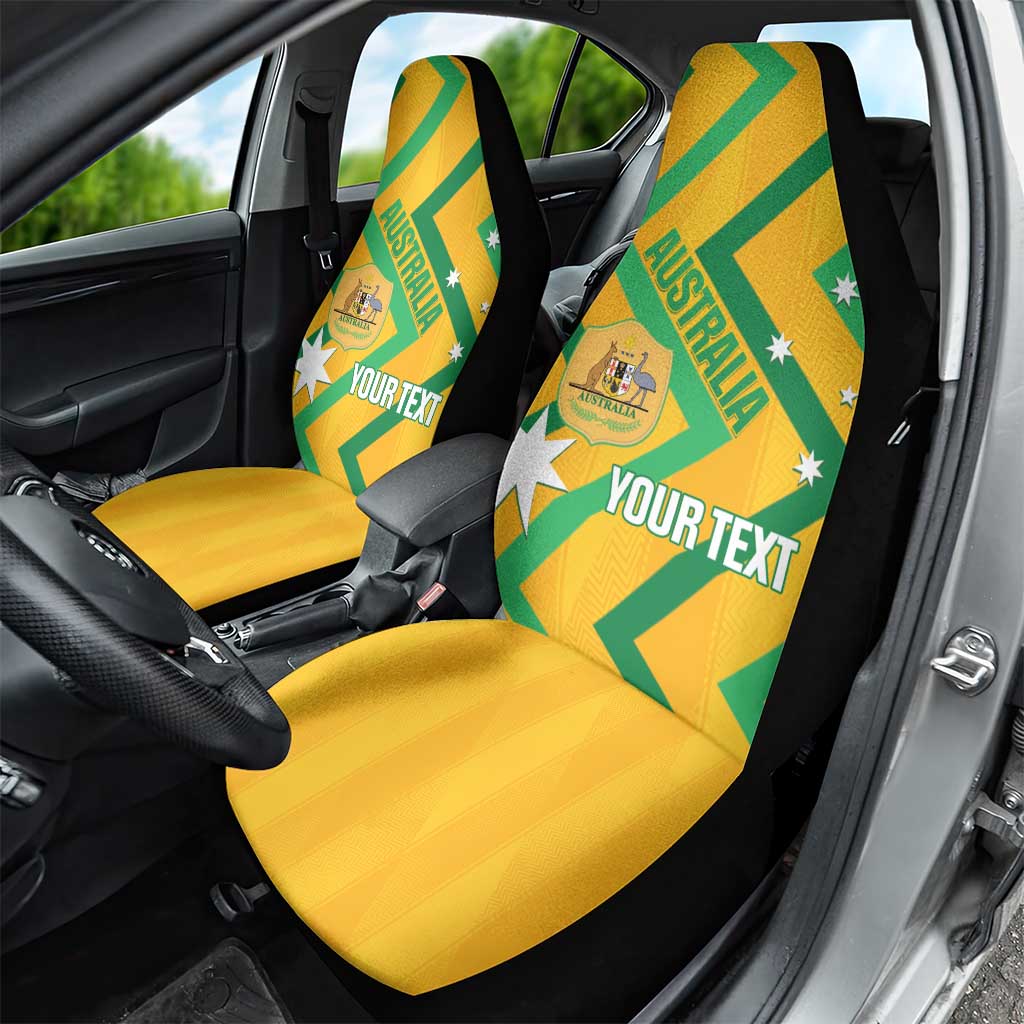 Custom Australia Socceroos Football Car Seat Cover 2025 Sporty Version