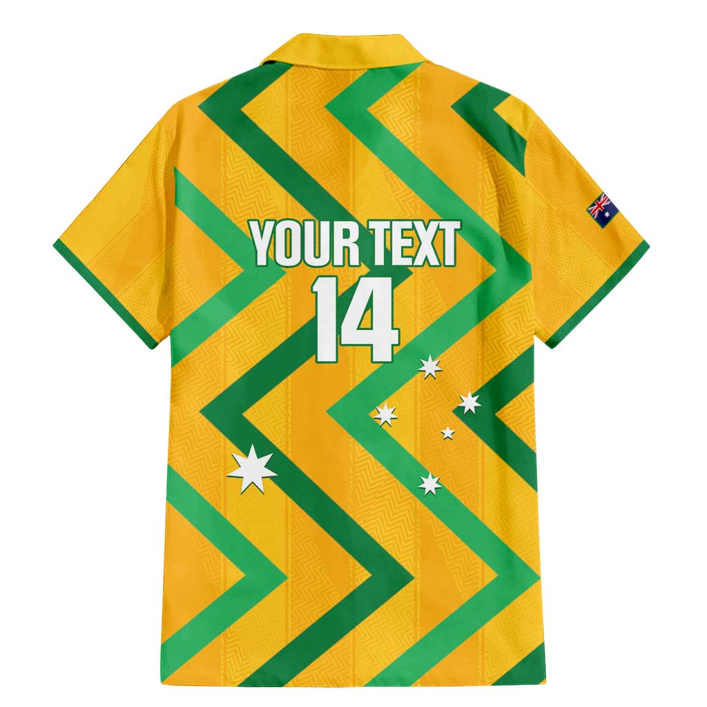 Custom Australia Socceroos Football Family Matching Mermaid Dress and Hawaiian Shirt 2025 Sporty Version