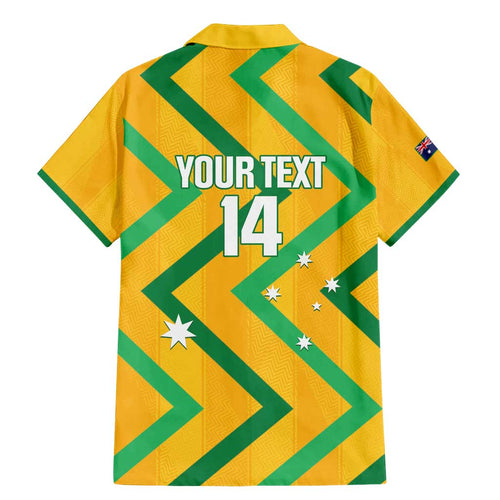 Custom Australia Socceroos Football Family Matching Mermaid Dress and Hawaiian Shirt 2025 Sporty Version