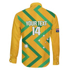 Custom Australia Socceroos Football Family Matching Mermaid Dress and Hawaiian Shirt 2025 Sporty Version