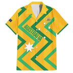 Custom Australia Socceroos Football Family Matching Off Shoulder Maxi Dress and Hawaiian Shirt 2025 Sporty Version