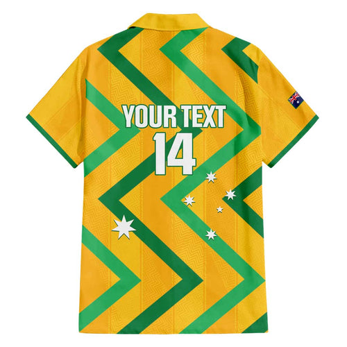Custom Australia Socceroos Football Family Matching Summer Maxi Dress and Hawaiian Shirt 2025 Sporty Version