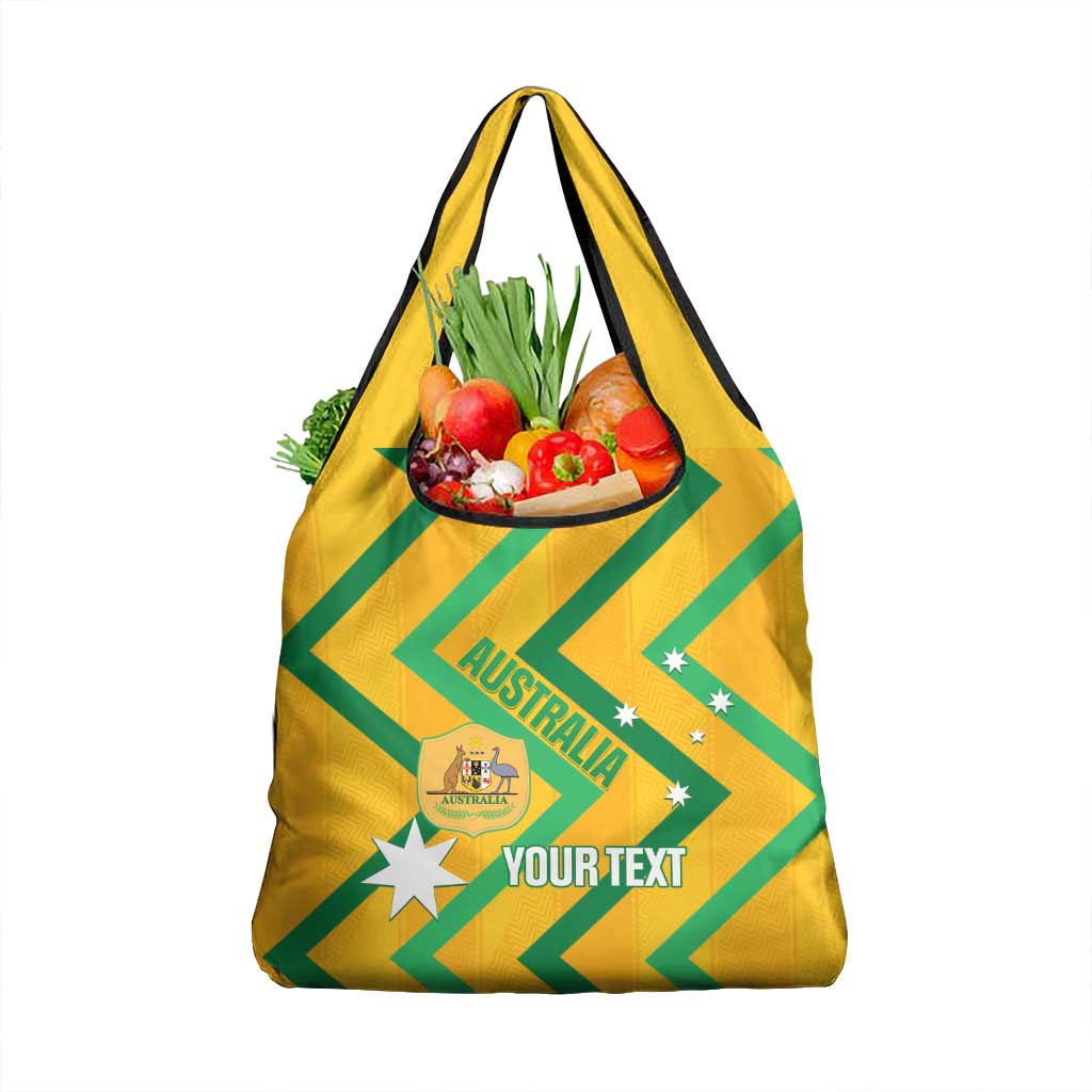 Custom Australia Socceroos Football Grocery Bag 2025 Sporty Version
