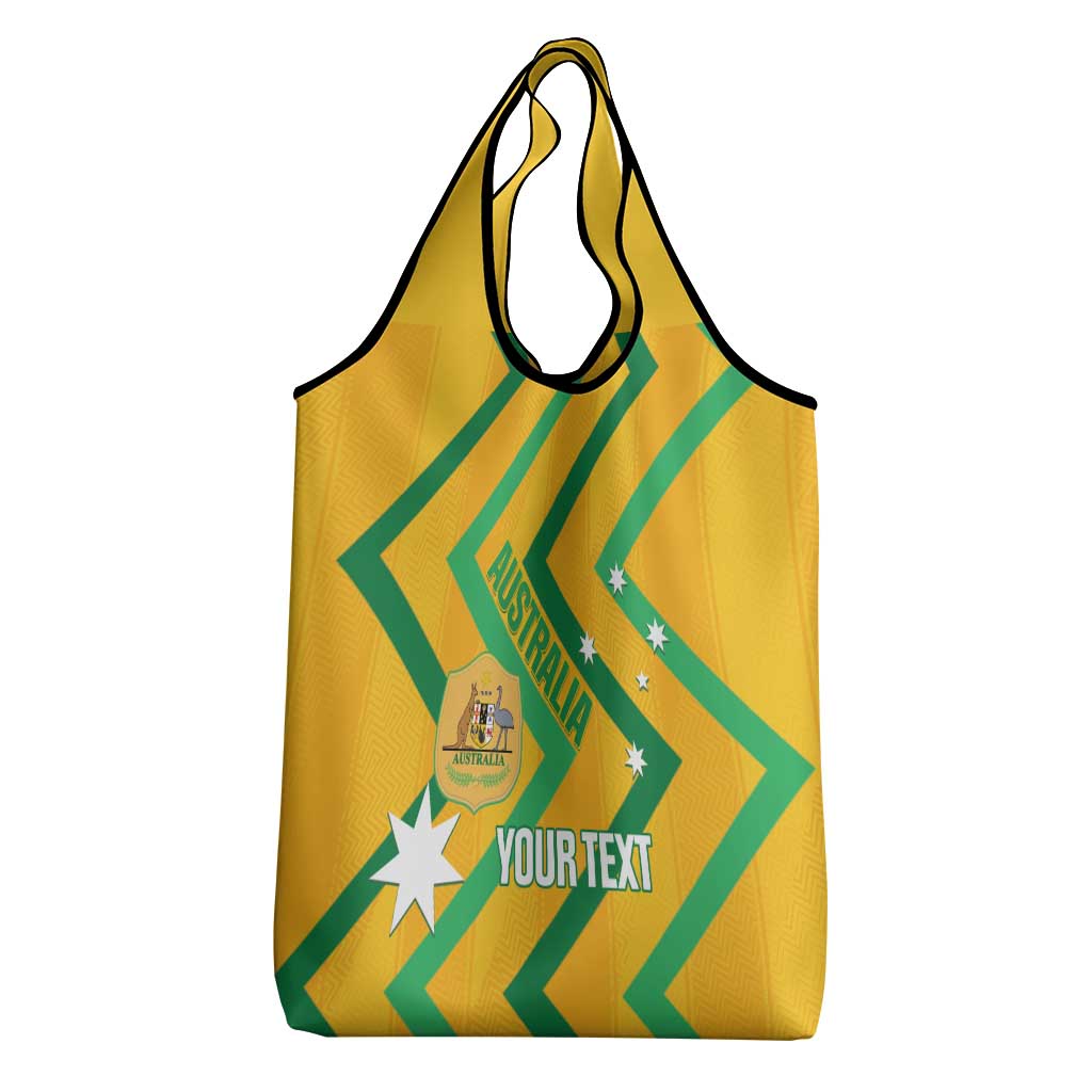 Custom Australia Socceroos Football Grocery Bag 2025 Sporty Version