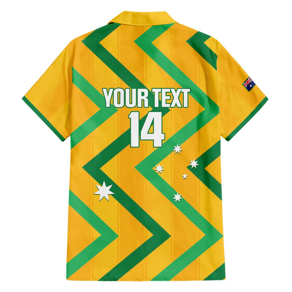 Custom Australia Socceroos Football Hawaiian Shirt 2025 Sporty Version