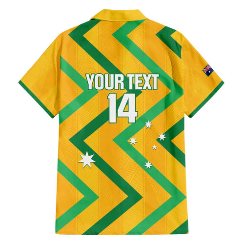 Custom Australia Socceroos Football Hawaiian Shirt 2025 Sporty Version