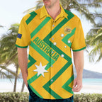 Custom Australia Socceroos Football Hawaiian Shirt 2025 Sporty Version