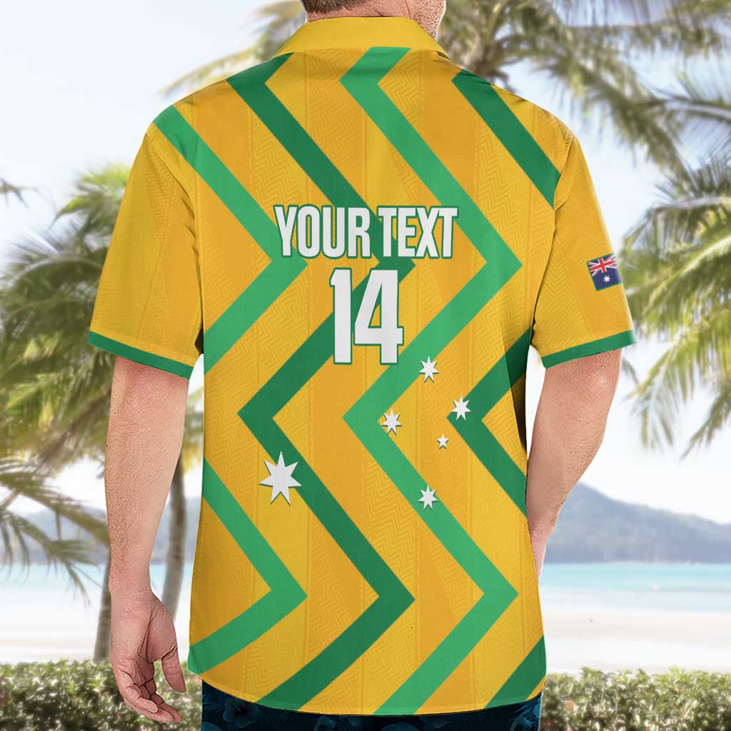 Custom Australia Socceroos Football Hawaiian Shirt 2025 Sporty Version