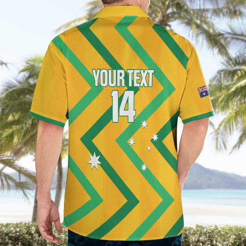 Custom Australia Socceroos Football Hawaiian Shirt 2025 Sporty Version