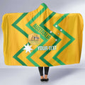 Custom Australia Socceroos Football Hooded Blanket 2025 Sporty Version