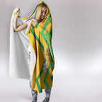 Custom Australia Socceroos Football Hooded Blanket 2025 Sporty Version