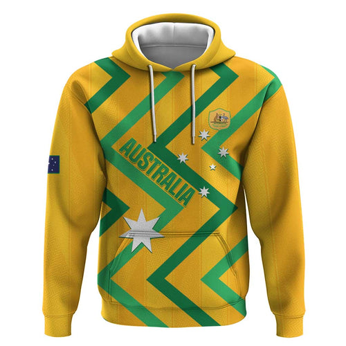 Custom Australia Socceroos Football Hoodie 2025 Sporty Version