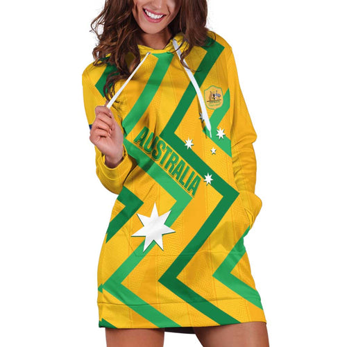 Custom Australia Socceroos Football Hoodie Dress 2025 Sporty Version