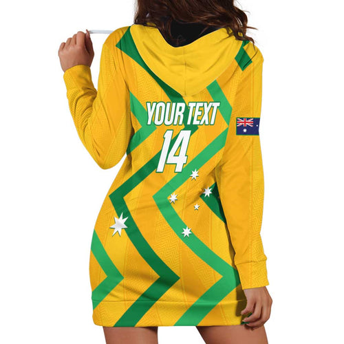 Custom Australia Socceroos Football Hoodie Dress 2025 Sporty Version