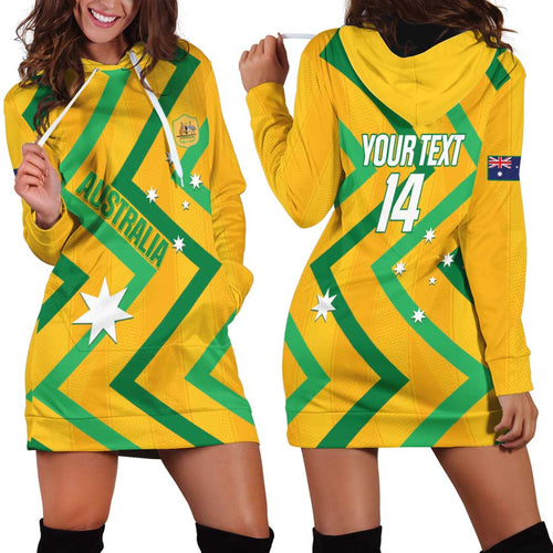 Custom Australia Socceroos Football Hoodie Dress 2025 Sporty Version