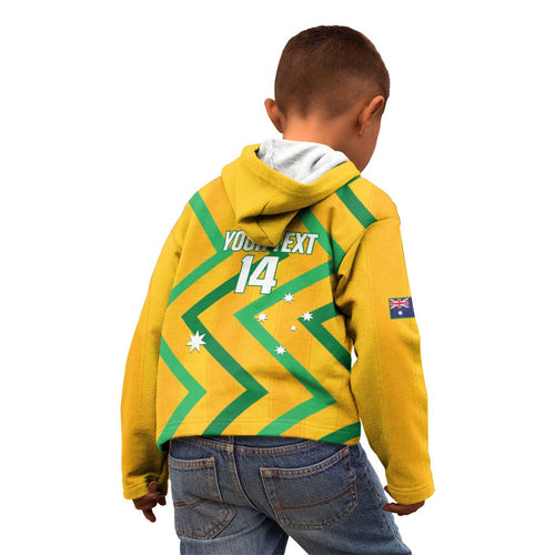 Custom Australia Socceroos Football Kid Hoodie 2025 Sporty Version