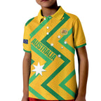 Custom Australia Socceroos Football Kid Polo Shirt 2025 Sporty Version