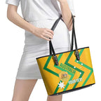 Custom Australia Socceroos Football Leather Tote Bag 2025 Sporty Version