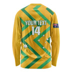 Custom Australia Socceroos Football Long Sleeve Shirt 2025 Sporty Version