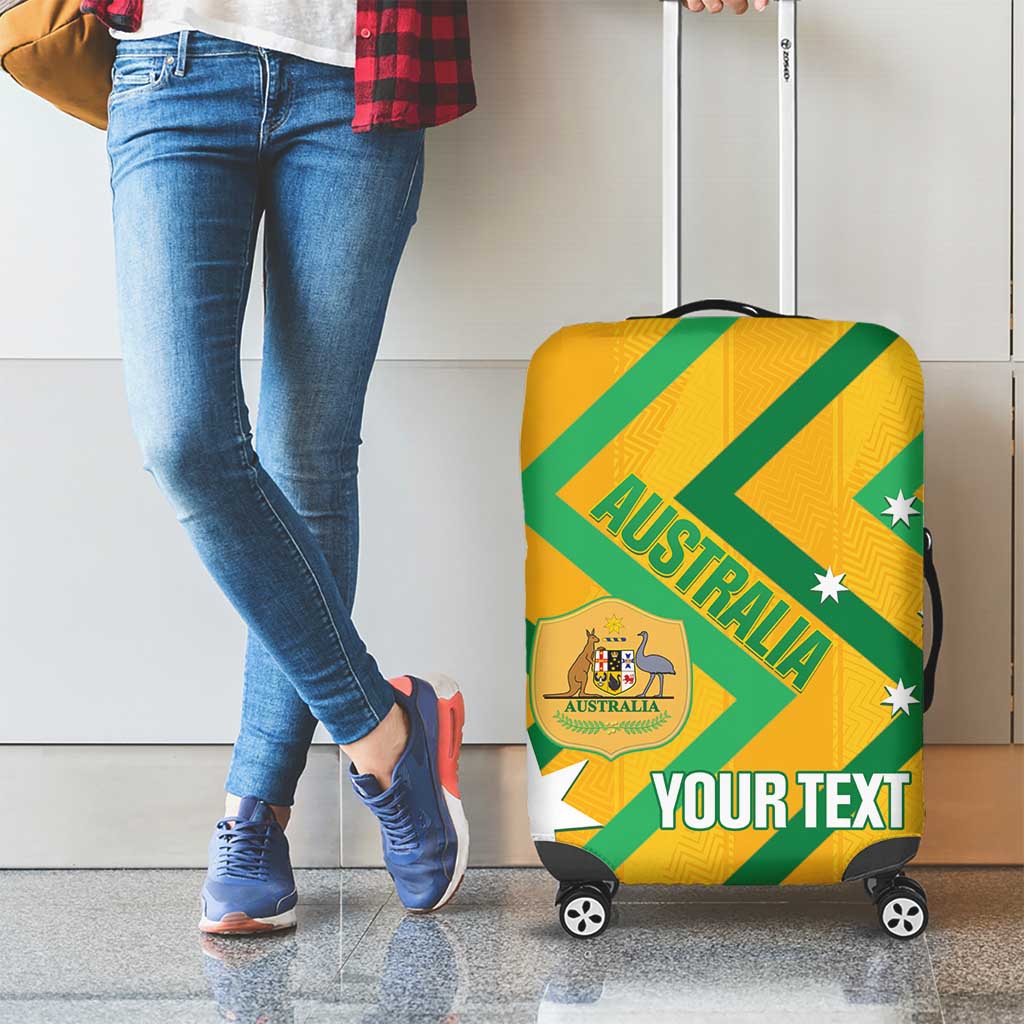 Custom Australia Socceroos Football Luggage Cover 2025 Sporty Version