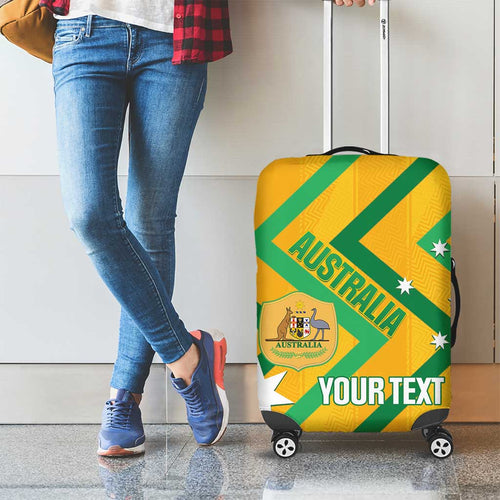 Custom Australia Socceroos Football Luggage Cover 2025 Sporty Version
