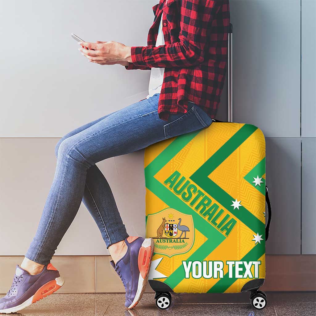Custom Australia Socceroos Football Luggage Cover 2025 Sporty Version