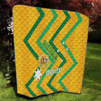 Custom Australia Socceroos Football Quilt 2025 Sporty Version